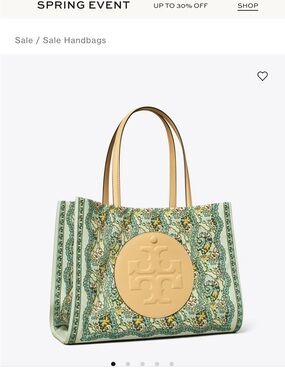 NWT TORY BURCH small ELLA tote in paisley.